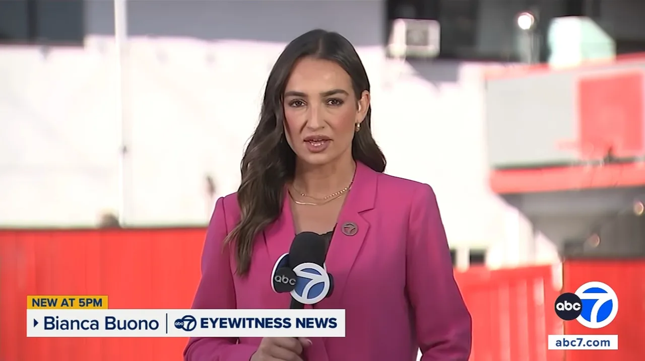 ABC7 Eyewitness News reporter Bianca Buono reporting from Fullerton